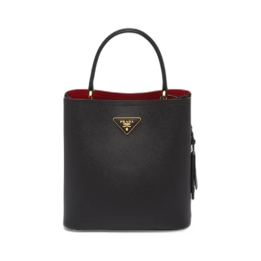 Medium Saffiano Leather Prada Panier Bag