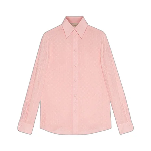 GG silk crêpe shirt