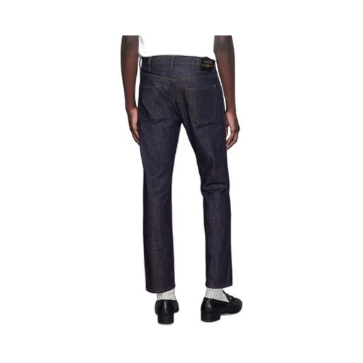 Tapered washed jeans