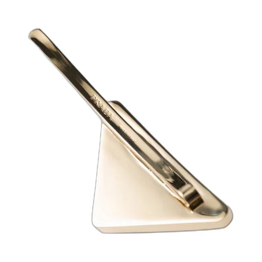 Plexiglas and metal barrette
