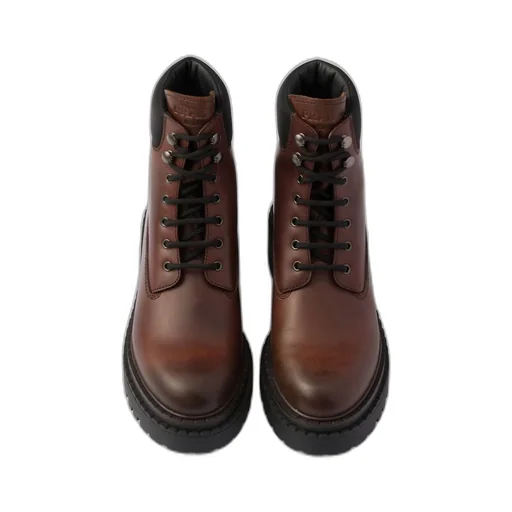 Leather and Re-Nylon booties