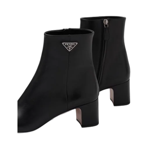 Leather booties