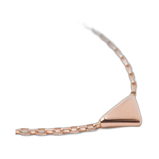 Eternal Gold necklace in pink gold with mini triangle pendant