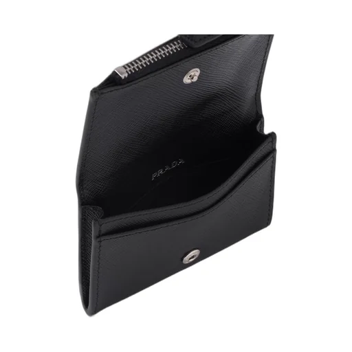 Saffiano leather card holder