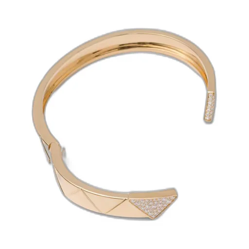 Eternal Gold bangle bracelet in yellow gold with diamonds