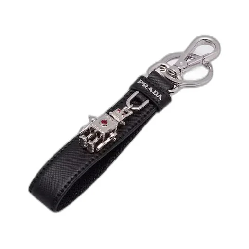 Saffiano Leather Keychain