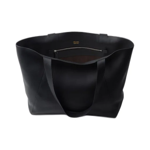 Leather tote bag