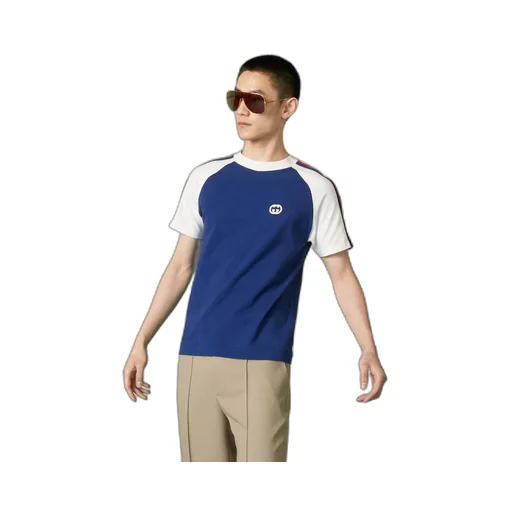 Cotton jersey T-shirt with patch