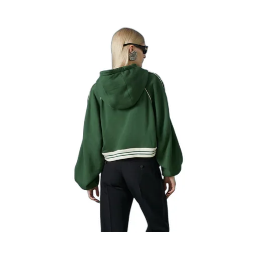 Cotton jersey hooded sweatshirt