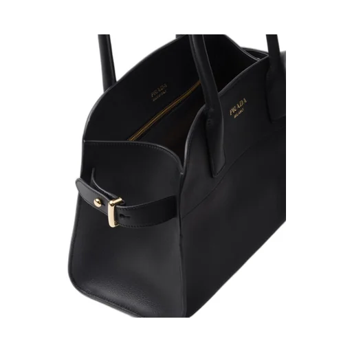 Medium leather tote bag