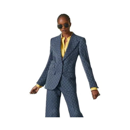 GG linen cotton jacquard jacket