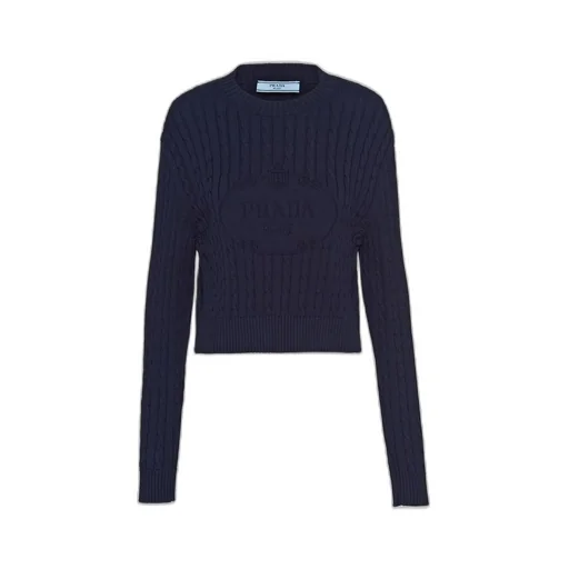 Cotton crew-neck sweater