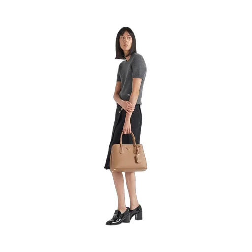 Small Saffiano Leather Double Prada Bag