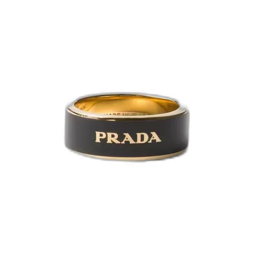 Enameled metal ring