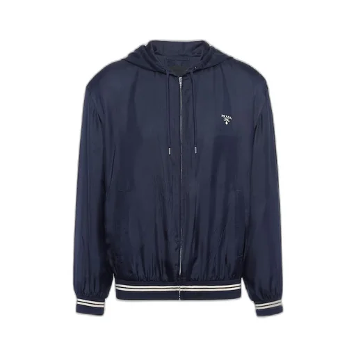 Silk hoodie jacket