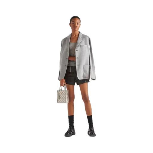 Single-breasted cashmere jacket