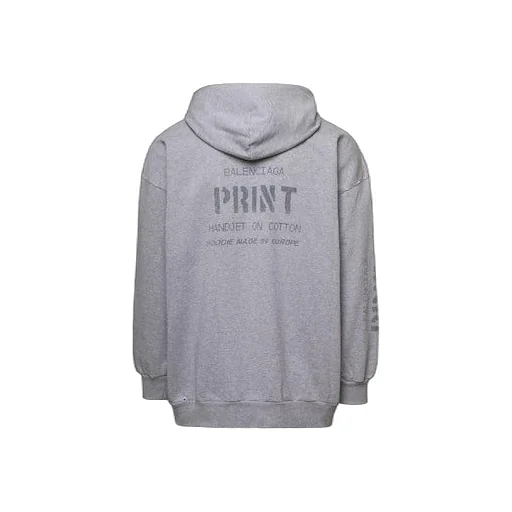 Print Zip-Up Hoodie Small Fit