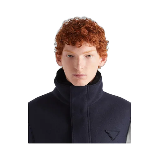 Wool blend and shearling jacket