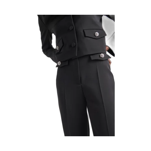 Wool sateen pants