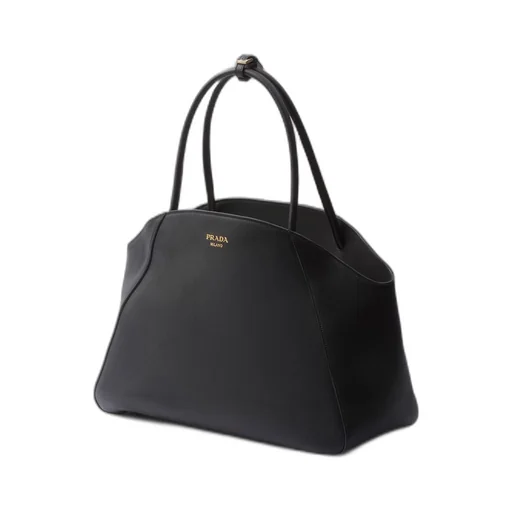 Large leather tote bag