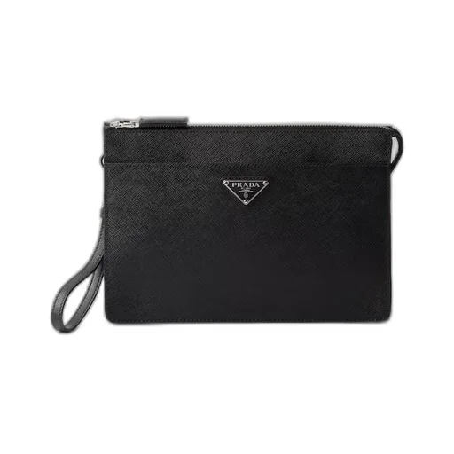 Saffiano Leather Pouch