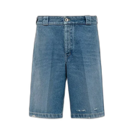 Organic denim Bermuda shorts