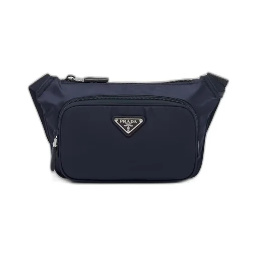 Re-Nylon and Saffiano leather shoulder bag