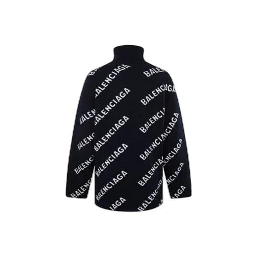All Over Logo Turtleneck Sweater