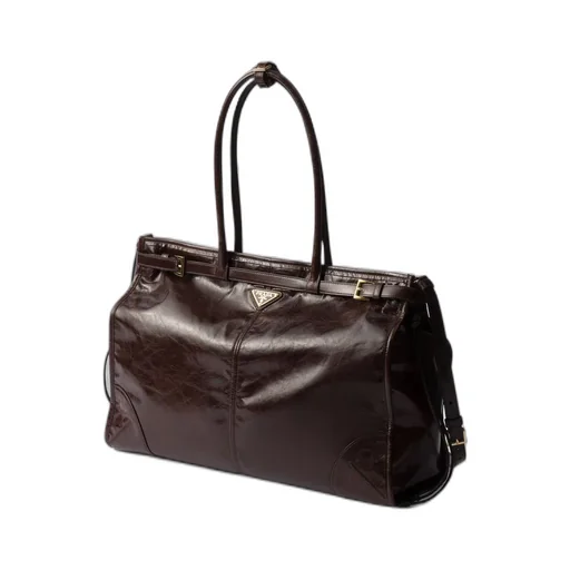 Large leather handbag