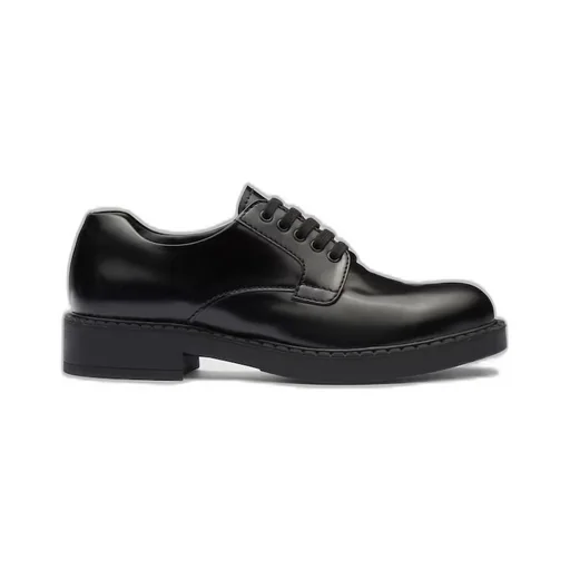 Brushed leather Derby shoes