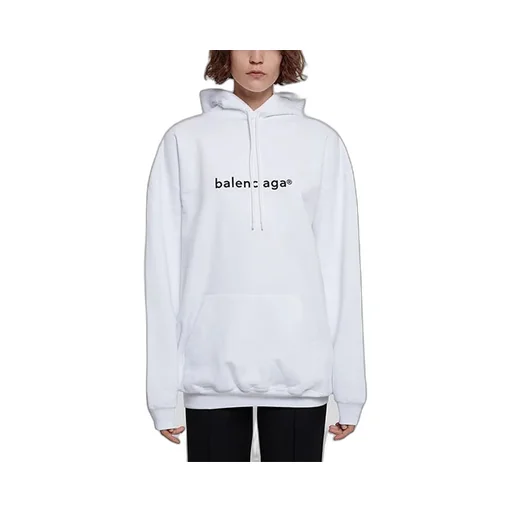 Logo Printing Hoodie White