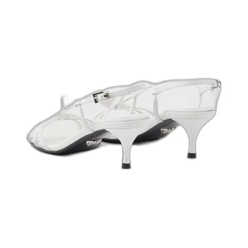 Heeled leather sandals