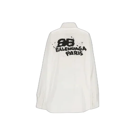 Hand-Drawn BB Long Sleeve Shirt Oversized