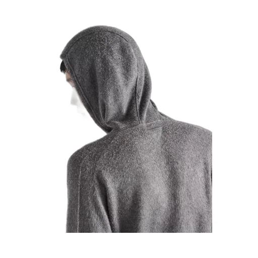 Cashmere and silk hoodie