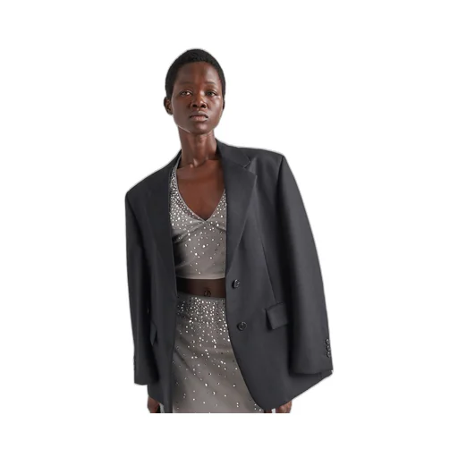 Crystal-studded tulle top