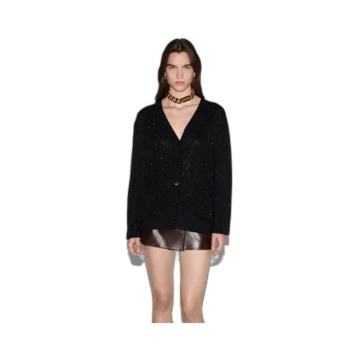 Fine wool GG crystal cardigan