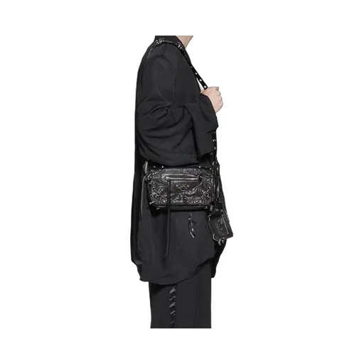Le Cagole XS Flap Bag With Piercings