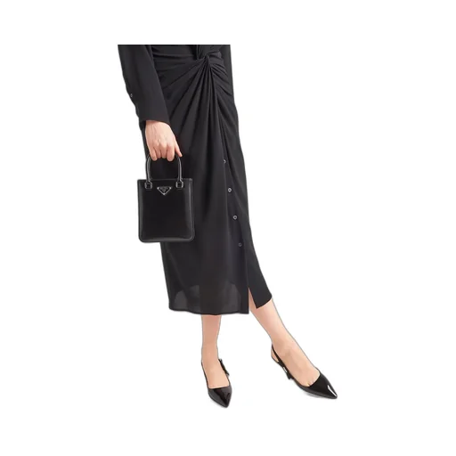 Patent leather slingbacks
