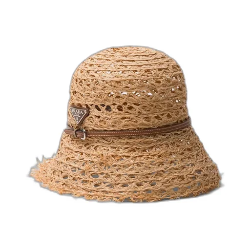 Raffia bucket hat