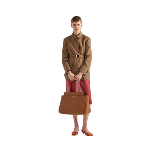 Large leather tote bag
