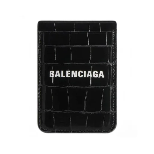 Cash Magnet Card Holder Crocodile Embossed