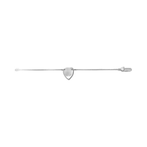 Trademark bracelet with heart pendant