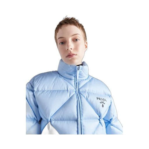 Re-Nylon Gabardine cropped down jacket