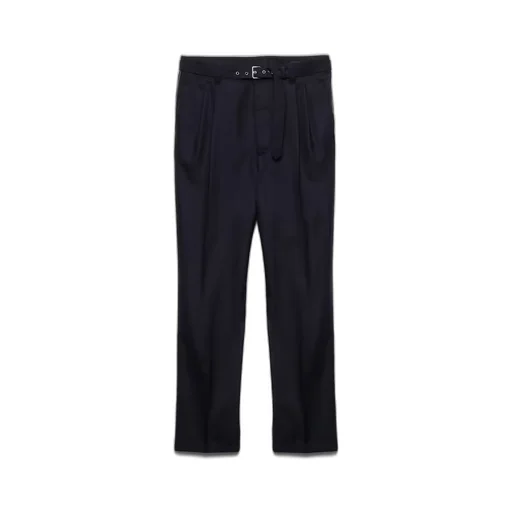 Wool and silk pants
