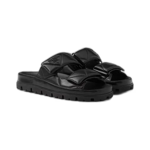 Padded nappa leather sandals