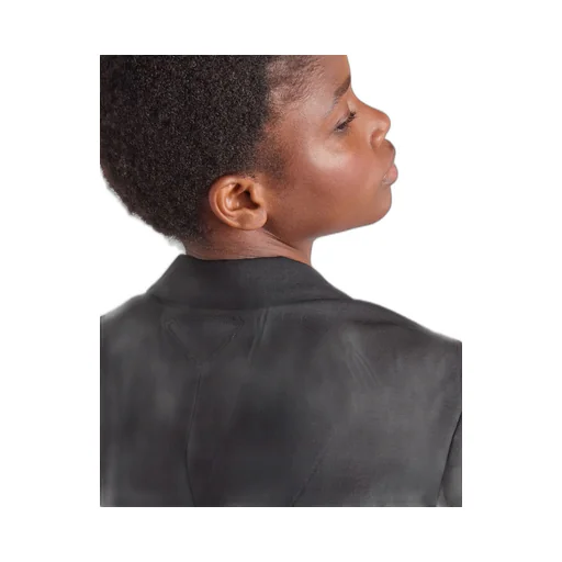 Cropped single-breasted kid mohair jacket