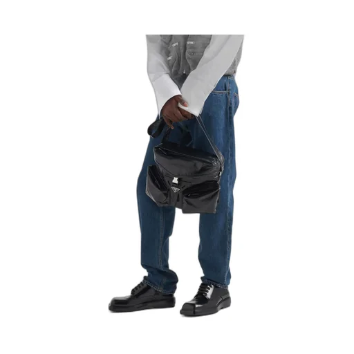Leather shoulder bag