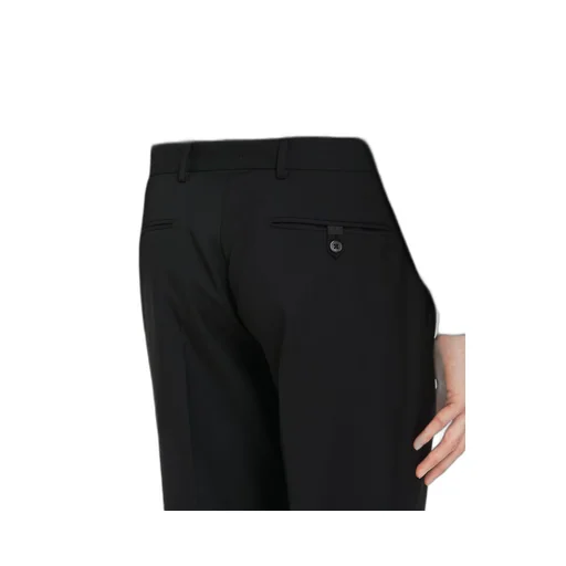 Slim-fit wool trousers