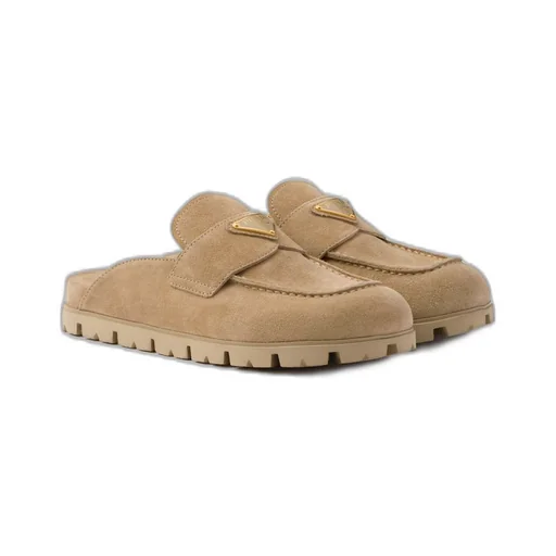 Suede sabots