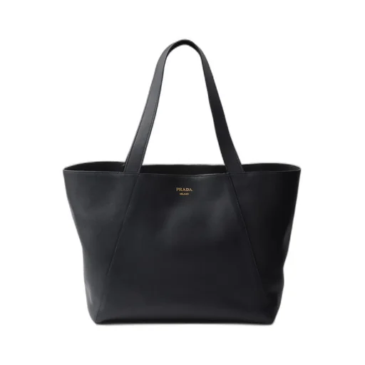 Leather tote bag